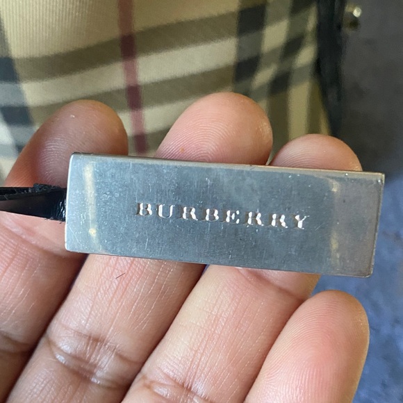 Burberry Tan and Black Plaid Satchel  authentic Burberry bag - Picture 2 of 13